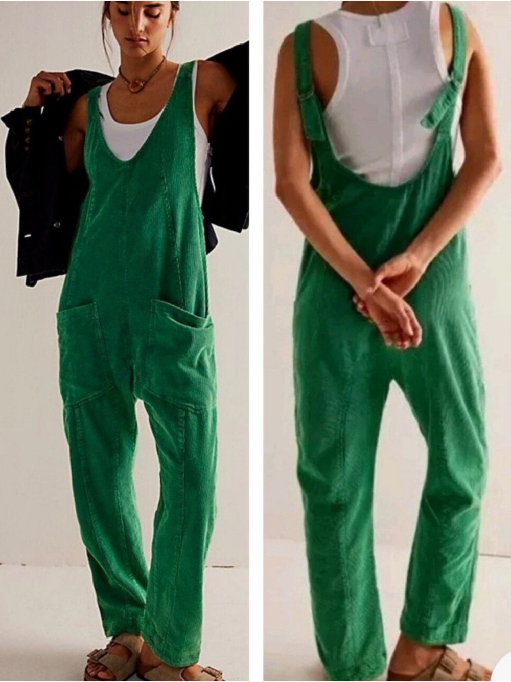 NWT free people we the free high road barrel corduroy jumpsuit overalls